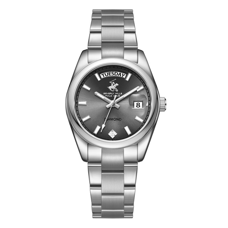 Beverly Hills Polo Club, Men's, Analog Watch, Black Dial, with Stainless Steel Band, BH-BP3709X.350