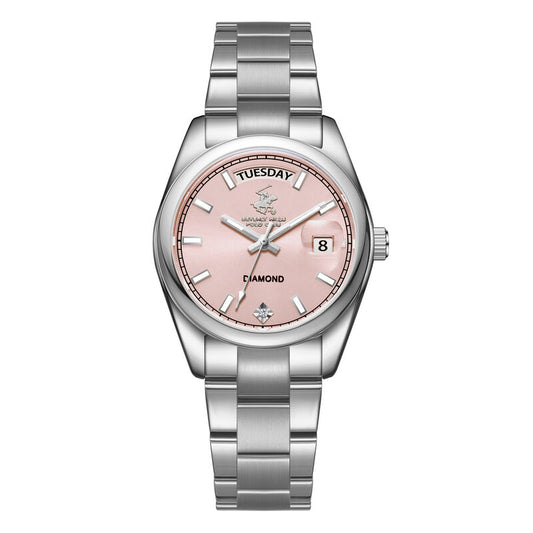 Beverly Hills Polo Club, Men's, Analog Watch, Silver Dial, with Stainless Steel Band, BH-BP3709X.381