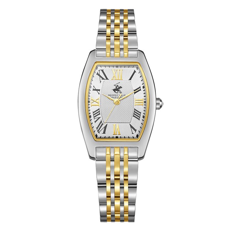 Beverly Hills Polo Club, Men's, Analog Watch, Silver Dial, with Stainless Steel Band, BH-BP3716X.230