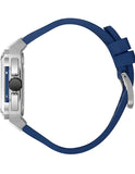 Beverly Hills Polo Club Men's Multifunction Watch with Silver Dial and Blue Silicone Band, BP3742X.339