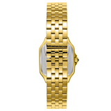 Beverly Hills Polo Club Women's Analog Watch with Silver Dial and Gold Stainless Steel Band, BP3755C.130