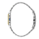 Beverly Hills Polo Club Women's Analog Watch with Silver Dial and Silver and Gold Stainless Steel Band, BP3755C.231