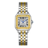 Beverly Hills Polo Club Women's Analog Watch with Silver Dial and Silver and Gold Stainless Steel Band, BP3755C.231