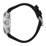 Beverly Hills Polo Club Men's Multifunction Watch with Gunmetal Black Dial and Black Silicone Band, BP3778X.351