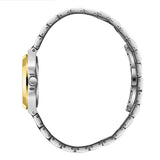 Beverly Hills Polo Club Women's Diamond Accent Date Analog Watch with Silver Dial and Silver and Gold Stainless Steel Band, BP3780X.230