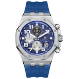 Beverly Hills Polo Club Men's Multifunction Watch with Dark Blue Dial and Blue Silicone Band, BP3783X.399
