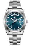 Beverly Hills Polo Club, Men's, Analog Watch, Blue Dial, with Stainless Steel Band, BH-BP3790X.370