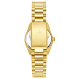 Beverly Hills Polo Club Women's Date Analog Watch with White Mother of Pearl Dial and Gold Stainless Steel Band, BP3801X.120