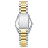 Beverly Hills Polo Club Women's Date Analog Watch with White Mother of Pearl Dial and Silver and Gold Stainless Steel Band, BP3801X.220