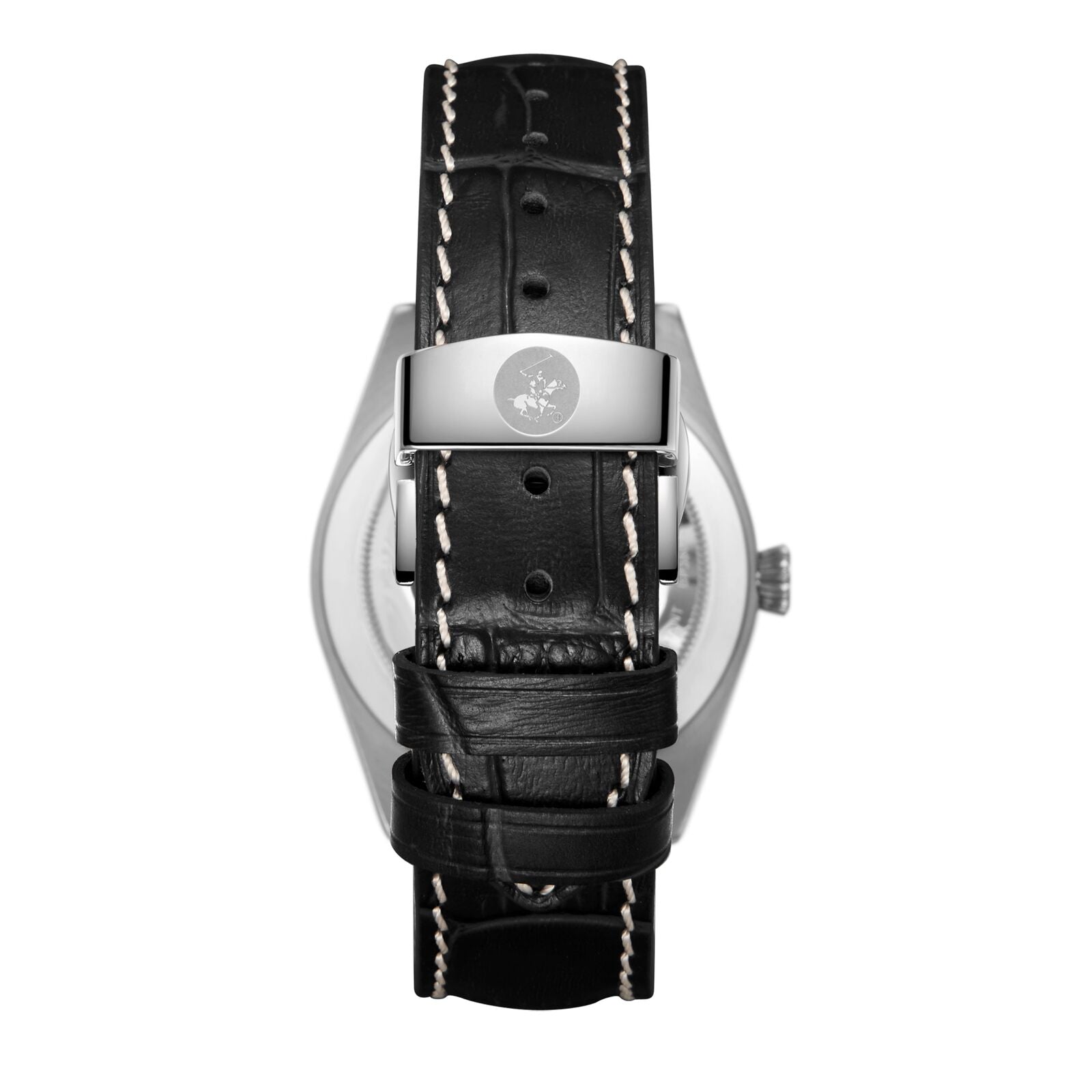 Beverly Hills Polo Club, Men's, Analog Watch, Black Dial, with Leather Band, BH-BP3807X.301