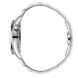 Beverly Hills Polo Club Men's Automatic Watch with Black Dial and Silver Stainless Steel Band, BP3816X.350