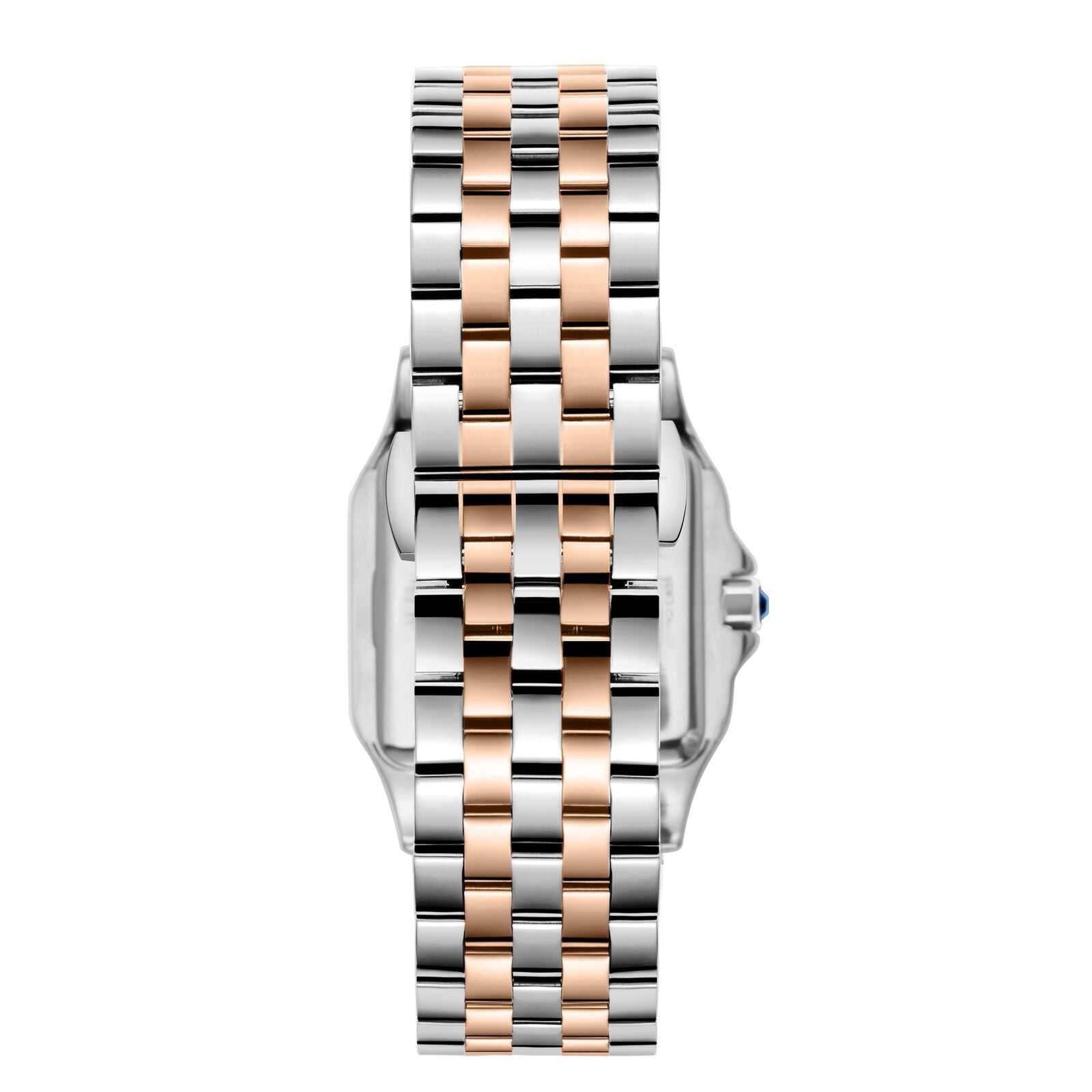 Beverly Hills Polo Club Women's Analog Watch, White Ceramic Dial  With Two Tone Stainless Steel Band, BP3824C.530