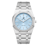 Beverly Hills Polo Club Men's Watch Blue Dial with Silver Stainless Steel Band, BP3825X.300