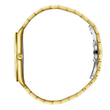 Beverly Hills Polo Club Men's Slim Analog Watch, Two Tone Dial  With Golden Stainless Steel Band, BP3830X.160