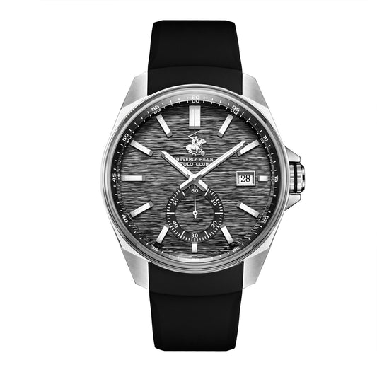 Beverly Hills Polo Club, Men's, Analog Watch, Black Dial, with Silicone Band, BH-BP3837X.361