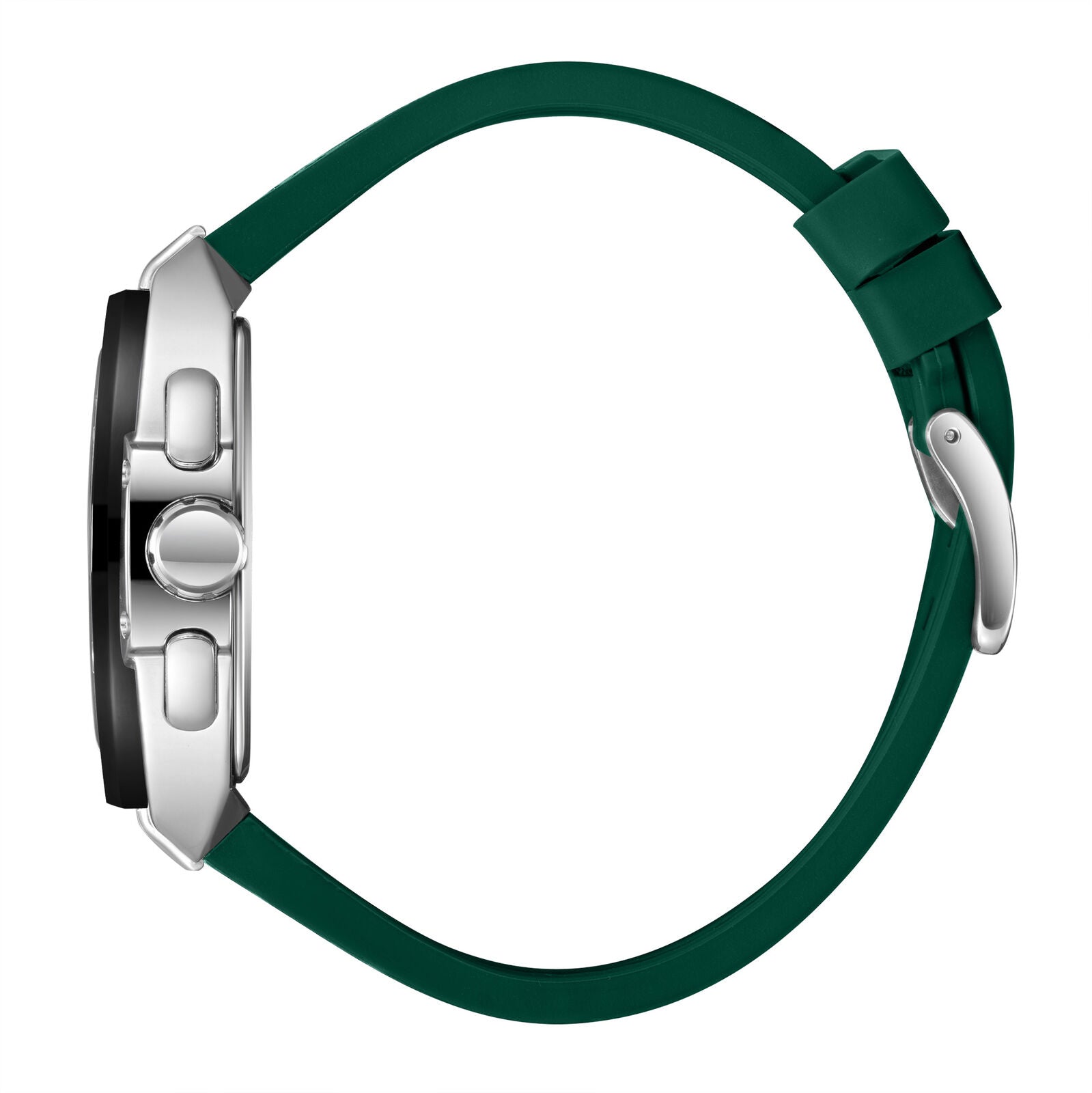 Beverly Hills Polo Club Men's Analog Watch, Green Dial Multi-Function With Black Leather Strap, BP3841X.371