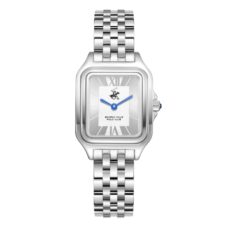 Beverly Hills Polo Club, Men's, Analog Watch, Silver Dial, with Stainless Steel Band, BH-BP3850C.330