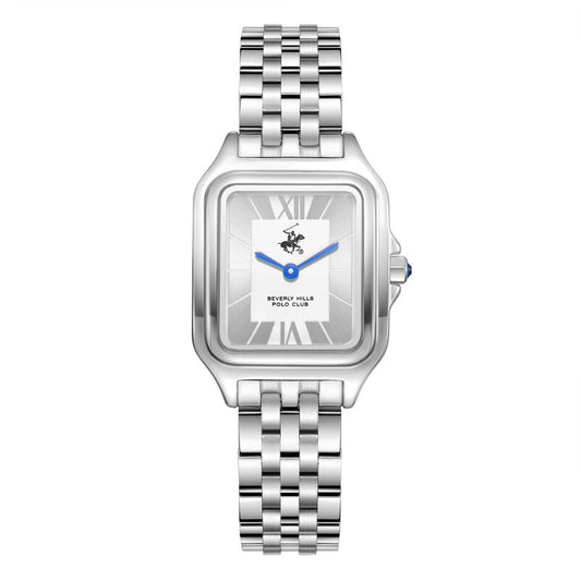 Beverly Hills Polo Club, Men's, Analog Watch, Silver Dial, with Stainless Steel Band, BH-BP3850C.330