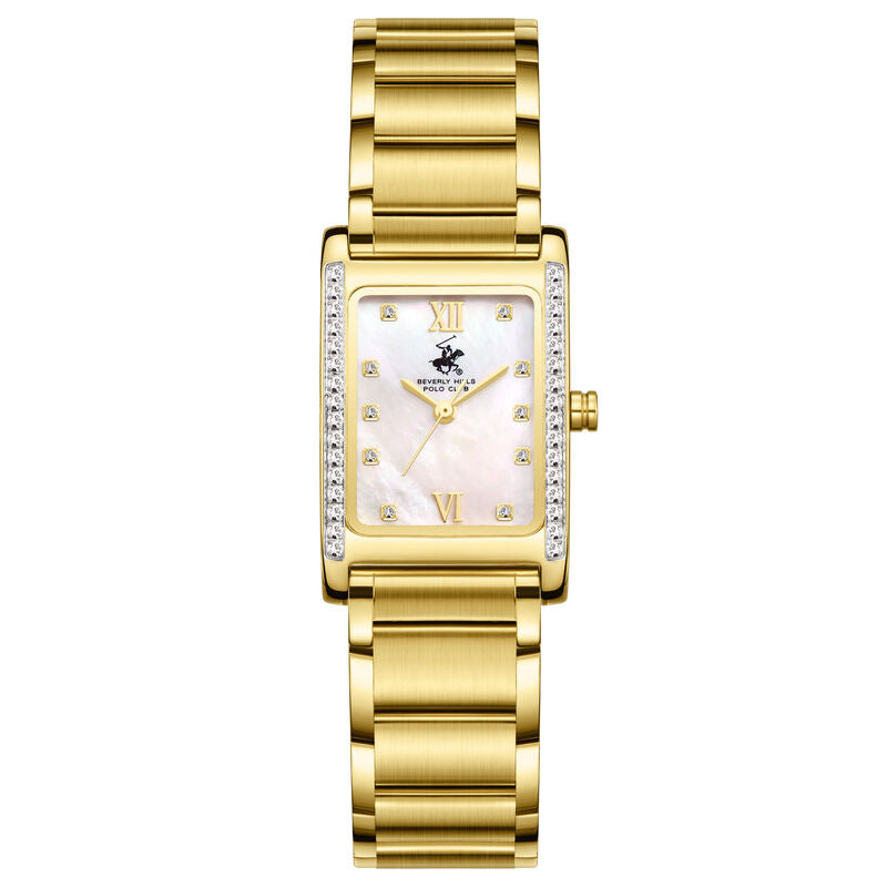 Beverly Hills Polo Club, Men's, Analog Watch, Gold Dial, with Stainless Steel Band, BH-BP3855C.120