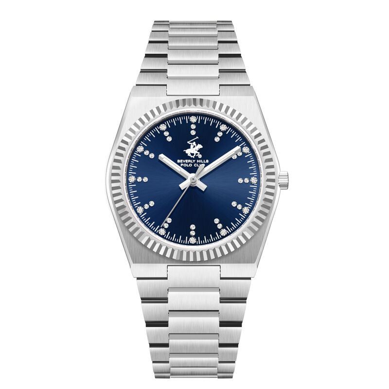 Beverly Hills Polo Club, Men's, Analog Watch, Blue Dial, with Stainless Steel Band, BH-BP3862X.390