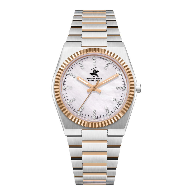 Beverly Hills Polo Club, Men's, Analog Watch, Silver Dial, with Stainless Steel Band, BH-BP3862X.520