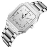 Beverly Hills Polo Club, Men's, Analog Watch, Silver Dial, with Stainless Steel Band, BH-BP3864X.330