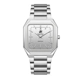 Beverly Hills Polo Club, Men's, Analog Watch, Silver Dial, with Stainless Steel Band, BH-BP3864X.330
