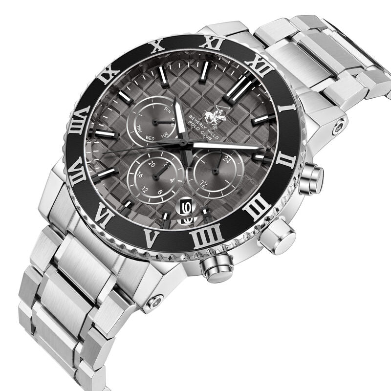 Beverly Hills Polo Club, Men's, Analog Watch, with Stainless Steel Band, BH-BP3869X.360