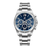 Beverly Hills Polo Club men analog watch, blue dial with silverstainless steel band, model BH-BP3874X.390, Bahrain