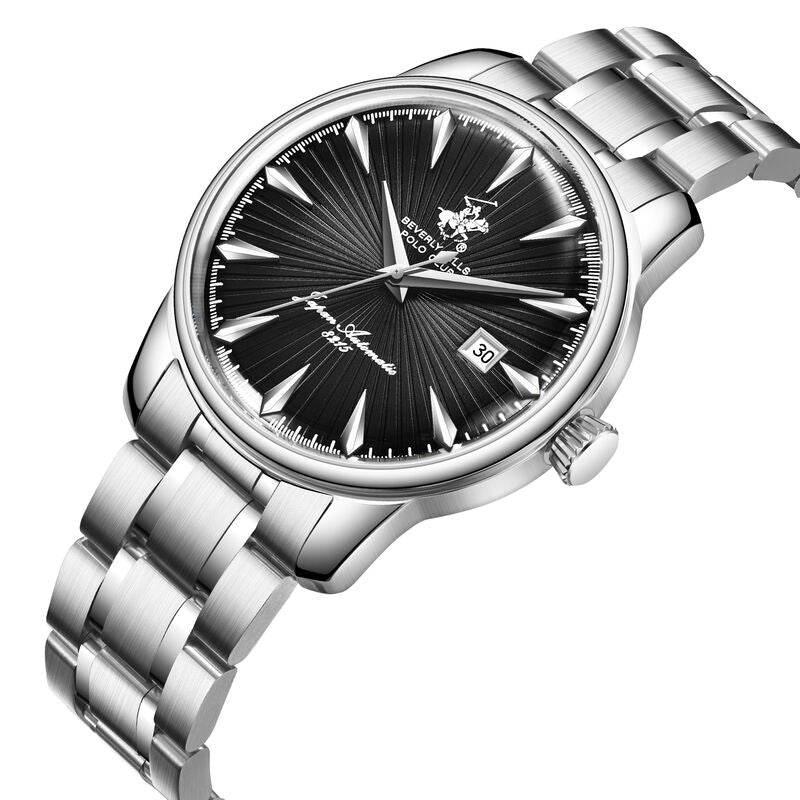 Beverly Hills Polo Club, Men's, Analog Watch, Black Dial, with Stainless Steel Band, BH-BP3880X.360
