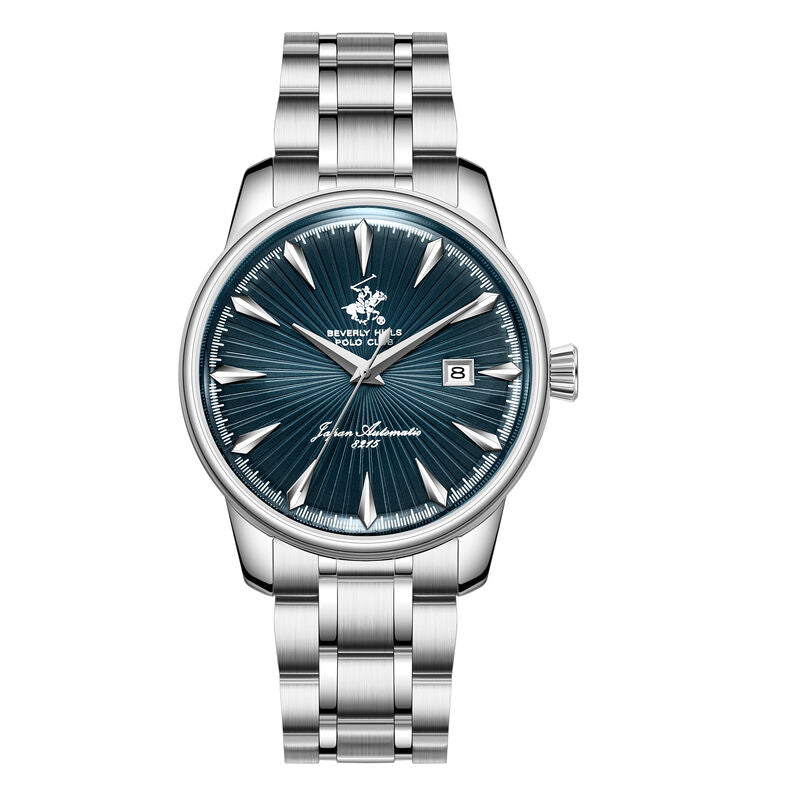 Beverly Hills Polo Club, Men's, Analog Watch, Blue Dial, with Stainless Steel Band, BH-BP3880X.390