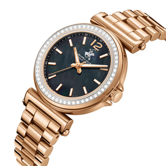 Beverly Hills Polo Club, Men's, Analog Watch, Black Dial, with Stainless Steel Band, BH-BP3882X.550