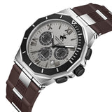 Beverly Hills Polo Club, Men's, Analog Watch, Brown Dial, with Silicone Band, BH-BP3887X.361