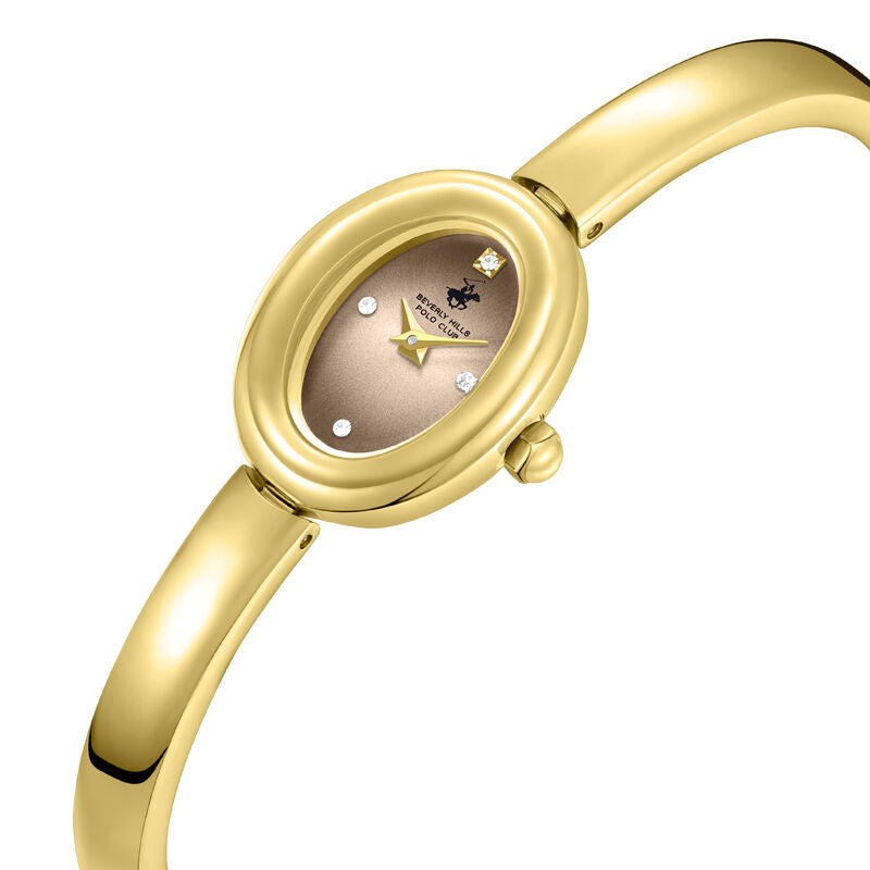 Beverly Hills Polo Club, Men's, Analog Watch, Gold Dial, with Stainless Steel Band, BH-BP3889C.140