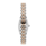 Beverly Hills Polo Club Women's Diamond Accent Analog Watch with L.R.Gold Dial and Silver and rose-gold-111 Stainless Steel Band, BP3892C.500