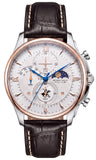 Beverly Hills Polo Club Men's Multifunction Watch with Silver Dial and Dark Brown  Beverly Hills Polo Club Band, BP3893X.532