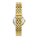 Beverly Hills Polo Club Women's Diamond Accent Analog Watch with White Mother of Pearl Dial and Gold Stainless Steel Band, BP3894X.120