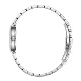 Beverly Hills Polo Club Women's Diamond Accent Analog Watch with Dark Blue Dial and Silver Stainless Steel Band, BP3894X.390