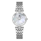 Beverly Hills Polo Club Women's Analog Watch with White Mother of Pearl Dial and Silver Stainless Steel Band, BP3899X.320