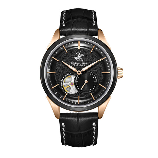 Beverly Hills Polo Club Men's Automatic Watch with Black Dial and Black  Beverly Hills Polo Club Band, BP3901X.551