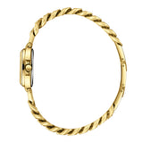 Beverly Hills Polo Club Women's Diamond Accent Analog Watch with Light Champagne Dial and Gold Stainless Steel Band, BP3902C.110