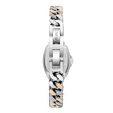 Beverly Hills Polo Club Women's Diamond Accent Analog Watch with White Mother of Pearl Dial and Silver and rose-gold-111 Stainless Steel Band, BP3902C.520