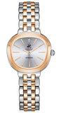 Beverly Hills Polo Club Women's Diamond Accent Analog Watch with Silver Dial and Silver and rose-gold-111 Stainless Steel Band, BP3903C.530