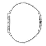 Beverly Hills Polo Club Men's Analog Watch with Dark Blue Dial and Silver Stainless Steel Band, BP3906X.390