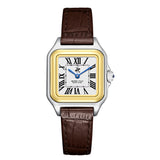 Beverly Hills Polo Club Women's Analog Watch with Silver Dial and Brown+Black  Beverly Hills Polo Club Band, BP3908C.232