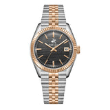 Beverly Hills Polo Club Men's Date Analog Watch with Gunmetal Dial and Silver and rose-gold-111 Stainless Steel and  Beverly Hills Polo Club Band, BP3911X.560