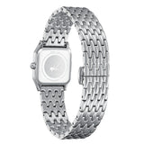 Beverly Hills Polo Club Women's Diamond Accent Analog Watch with Black Dial and Silver Stainless Steel Band, BP3916C.350