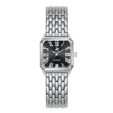Beverly Hills Polo Club Women's Diamond Accent Analog Watch with Black Dial and Silver Stainless Steel Band, BP3916C.350