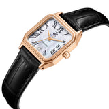 Beverly Hills Polo Club Women's Diamond Accent Analog Watch with White Mother of Pearl Dial and Black  Beverly Hills Polo Club Band, BP3917C.421