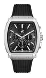 Beverly Hills Polo Club Men's Multifunction Watch with Black Dial and Black Silicone Band, BP3920X.351